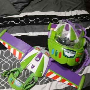 Toy story electronic talking mask and jetpack both in excellent condition